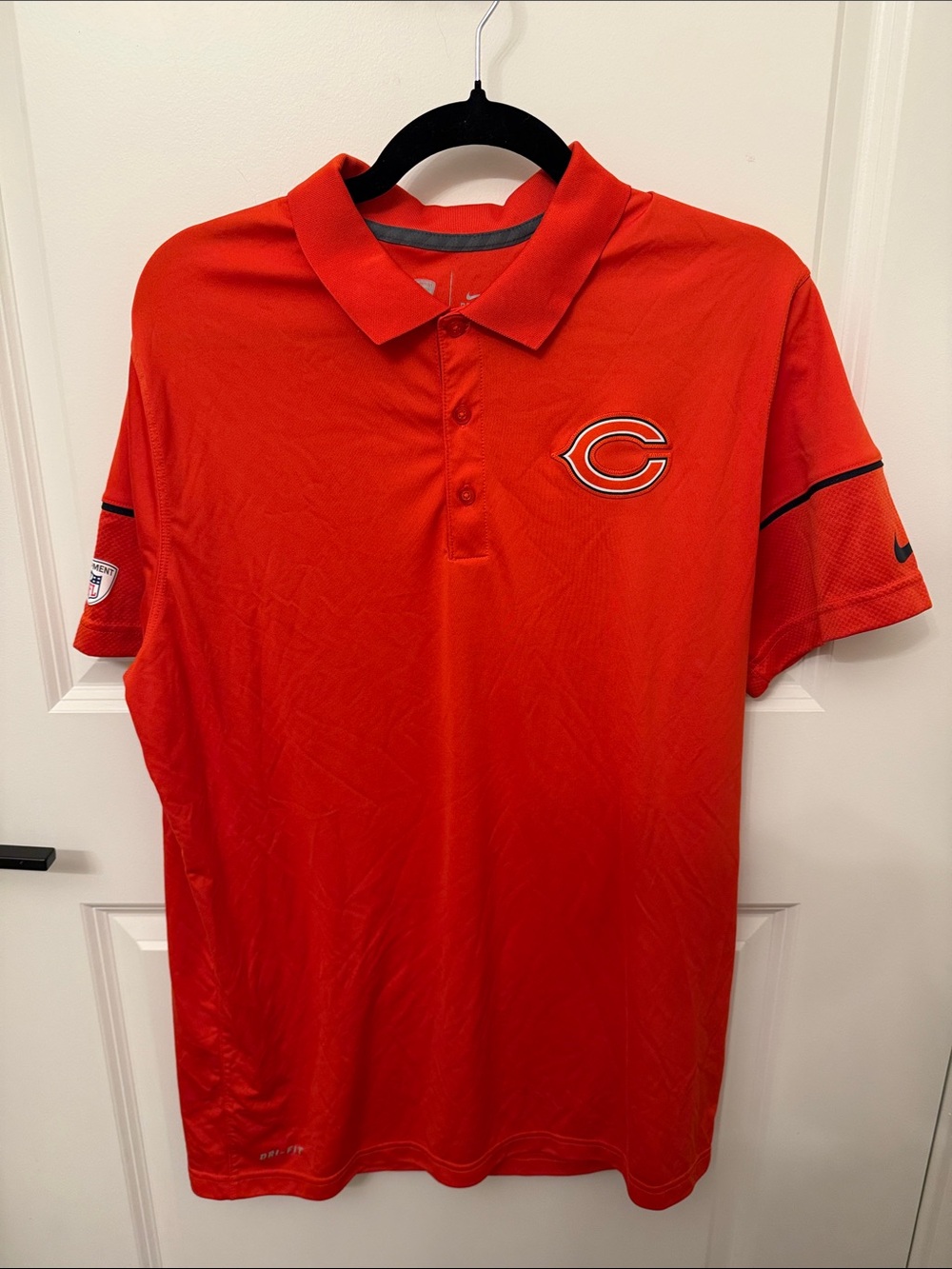 Chicago Bears Red Polo Shirt with Team Logo